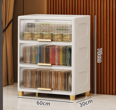 3-Layer Flip-Top Storage Cabinet