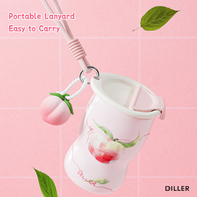 Curved Fruit Ceramic Thermal Mug - 320ml