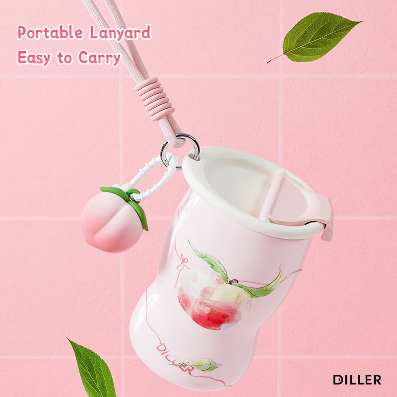 Curved Fruit Ceramic Thermal Mug - 320ml