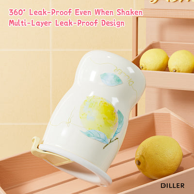Curved Fruit Ceramic Thermal Mug - 320ml