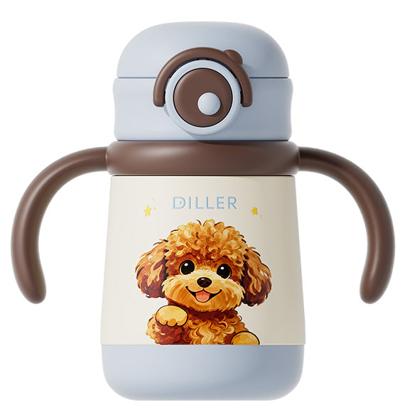Cute Pet Kids Stainless Steel Thermal Mug - 300ml