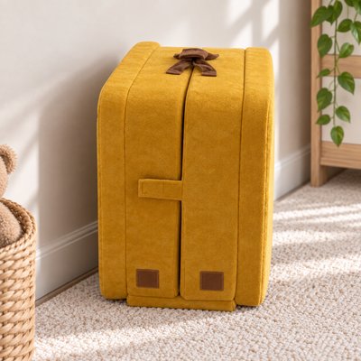 Portable Foldable Kids’ Bed – 2-in-1 Travel Bed & Play Space